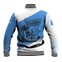 Somalia Baseball Jacket with Soomaaliya Ha Noolaato Nomad Moon Flag Spirit