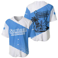 Somalia Baseball Jersey with Soomaaliya Ha Noolaato Nomad Moon Flag Spirit