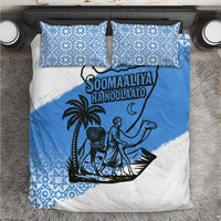 Somalia Bedding Set with Soomaaliya Ha Noolaato Nomad Moon Flag Spirit