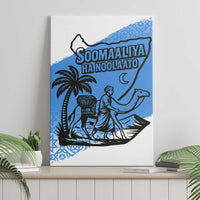 Somalia Canvas Wall Art with Soomaaliya Ha Noolaato Nomad Moon Flag Spirit
