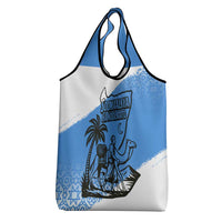 Somalia Grocery Bag with Soomaaliya Ha Noolaato Nomad Moon Flag Spirit