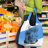 Somalia Grocery Bag with Soomaaliya Ha Noolaato Nomad Moon Flag Spirit