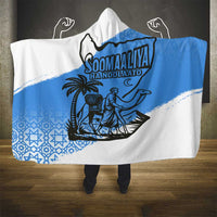 Somalia Hooded Blanket with Soomaaliya Ha Noolaato Nomad Moon Flag Spirit