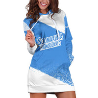 Somalia Hoodie Dress with Soomaaliya Ha Noolaato Nomad Moon Flag Spirit