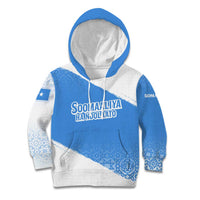 Somalia Kid Hoodie with Soomaaliya Ha Noolaato Nomad Moon Flag Spirit
