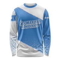 Somalia Long Sleeve Shirt with Soomaaliya Ha Noolaato Nomad Moon Flag Spirit