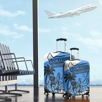 Somalia Luggage Cover with Soomaaliya Ha Noolaato Nomad Moon Flag Spirit