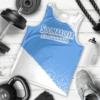Somalia Men Tank Top with Soomaaliya Ha Noolaato Nomad Moon Flag Spirit