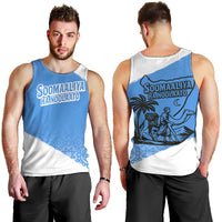 Somalia Men Tank Top with Soomaaliya Ha Noolaato Nomad Moon Flag Spirit