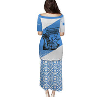 Somalia Puletasi with Soomaaliya Ha Noolaato Nomad Moon Flag Spirit