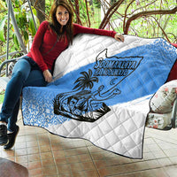 Somalia Quilt with Soomaaliya Ha Noolaato Nomad Moon Flag Spirit