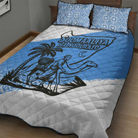 Somalia Quilt Bed Set with Soomaaliya Ha Noolaato Nomad Moon Flag Spirit