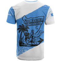 Somalia T Shirt with Soomaaliya Ha Noolaato Nomad Moon Flag Spirit