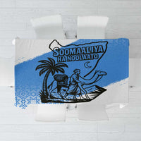 Somalia Tablecloth with Soomaaliya Ha Noolaato Nomad Moon Flag Spirit
