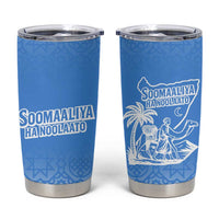 Somalia Tumbler Cup with Soomaaliya Ha Noolaato Nomad Moon Flag Spirit