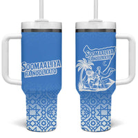 Somalia Tumbler With Handle with Soomaaliya Ha Noolaato Nomad Moon Flag Spirit