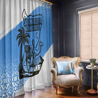 Somalia Window Curtain with Soomaaliya Ha Noolaato Nomad Moon Flag Spirit