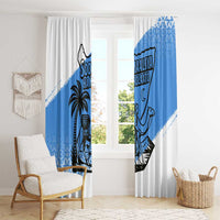 Somalia Window Curtain with Soomaaliya Ha Noolaato Nomad Moon Flag Spirit