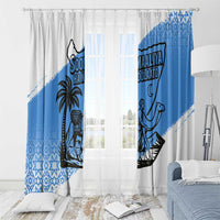 Somalia Window Curtain with Soomaaliya Ha Noolaato Nomad Moon Flag Spirit