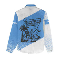 Somalia Women Casual Shirt with Soomaaliya Ha Noolaato Nomad Moon Flag Spirit