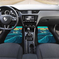Cape Verde Car Mats with Loggerhead Sea Turtle Ocean Sunset Spirit