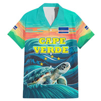 Cape Verde Family Matching Mermaid Dress and Hawaiian Shirt with Loggerhead Sea Turtle Ocean Sunset Spirit