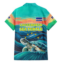 Cape Verde Family Matching Mermaid Dress and Hawaiian Shirt with Loggerhead Sea Turtle Ocean Sunset Spirit