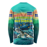 Cape Verde Long Sleeve Shirt with Loggerhead Sea Turtle Ocean Sunset Spirit