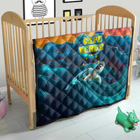 Cape Verde Quilt with Loggerhead Sea Turtle Ocean Sunset Spirit
