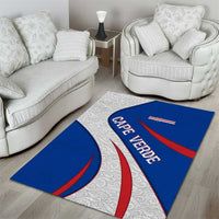 Cape Verde Area Rug with Blue Red Flag Nós Kretxeu Spirit