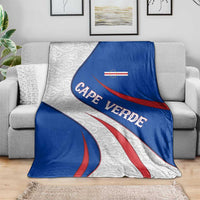 Cape Verde Blanket with Blue Red Flag Nós Kretxeu Spirit