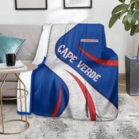 Cape Verde Blanket with Blue Red Flag Nós Kretxeu Spirit