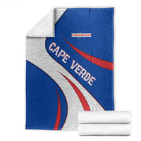 Cape Verde Blanket with Blue Red Flag Nós Kretxeu Spirit