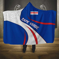Cape Verde Hooded Blanket with Blue Red Flag Nós Kretxeu Spirit