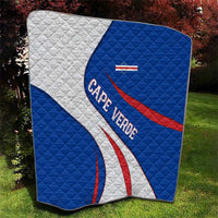 Cape Verde Quilt with Blue Red Flag Nós Kretxeu Spirit