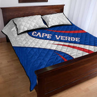 Cape Verde Quilt Bed Set with Blue Red Flag Nós Kretxeu Spirit