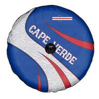 Cape Verde Spare Tire Cover with Blue Red Flag Nós Kretxeu Spirit