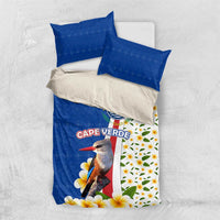 Cape Verde Bedding Set with Kingfisher Bird Floral Flag Spirit