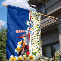 Cape Verde Garden Flag with Kingfisher Bird Floral Flag Spirit