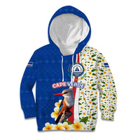 Cape Verde Kid Hoodie with Kingfisher Bird Floral Flag Spirit