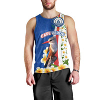 Cape Verde Men Tank Top with Kingfisher Bird Floral Flag Spirit