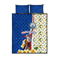 Cape Verde Quilt Bed Set with Kingfisher Bird Floral Flag Spirit