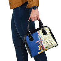 Cape Verde Shoulder Handbag with Kingfisher Bird Floral Flag Spirit