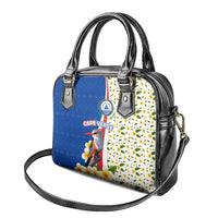 Cape Verde Shoulder Handbag with Kingfisher Bird Floral Flag Spirit