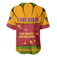 Cape Verde Baseball Jersey with One Heart Ten Islands National Emblem Spirit