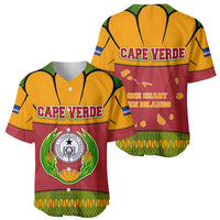 Cape Verde Baseball Jersey with One Heart Ten Islands National Emblem Spirit
