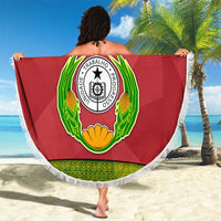 Cape Verde Beach Blanket with One Heart Ten Islands National Emblem Spirit