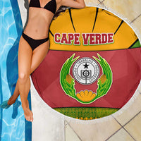 Cape Verde Beach Blanket with One Heart Ten Islands National Emblem Spirit
