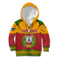 Cape Verde Kid Hoodie with One Heart Ten Islands National Emblem Spirit