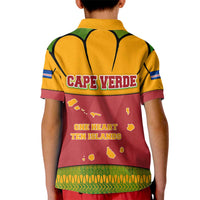 Cape Verde Kid Polo Shirt with One Heart Ten Islands National Emblem Spirit